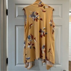 Design by Olivia Women's 3X Sleeveless Open Front Cardigan Vest